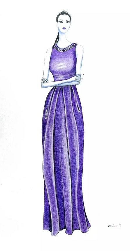 名師屋服裝手繪作品與計算機技術的融合欣賞